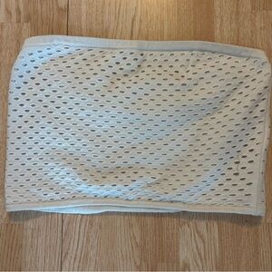 White Mesh Tube Top from Aerie